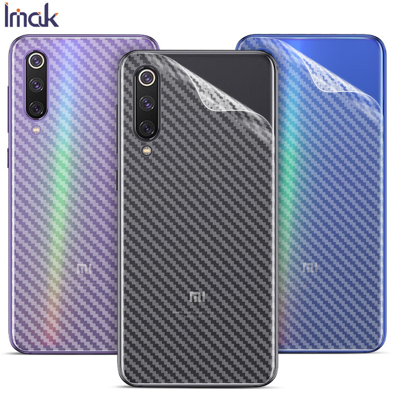 IMAK Soft PVC Carbon Fiber Texture Rygbeskyttelsesfilm til Xiaomi Mi 9 SE IMAK Soft PVC Carbon Fiber Texture Rygbeskyttelsesfilm til Xiaomi Mi 9 SE